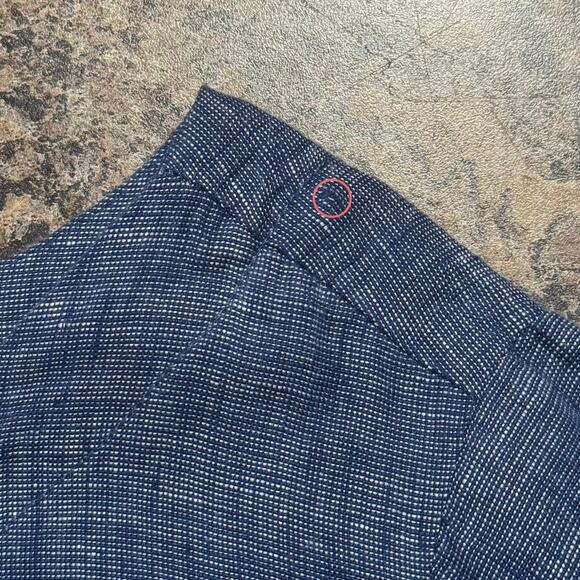 Sigrid Olsen Top Linen Coastal Chambray Boxy Minimalist Boho Lagenlook Blue XL - Picture 5 of 7